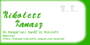 nikolett kanasz business card